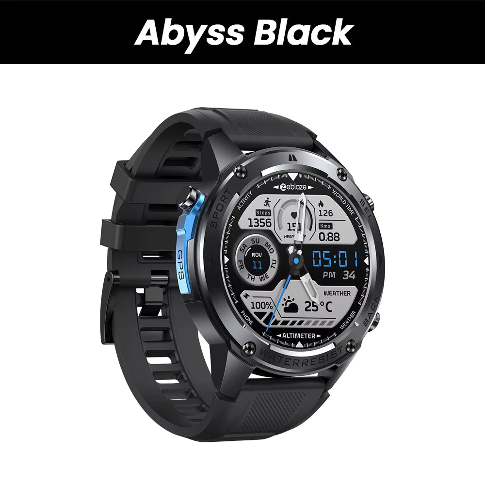 Stratos 2 Ultra Smartwatch: GPS, 10 ATM, Dual-Band GNSS, Voice Calling.