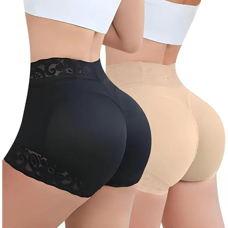 Women'S Plain Contrast Lace High Waist Shapewear Panty, High Stretch Tummy Control Butt Fit Lifting Shaper, Women'S Shapewear Bottoms for Everyday Daily Wear,Absorption and Thigh Lift Shaping Underwear