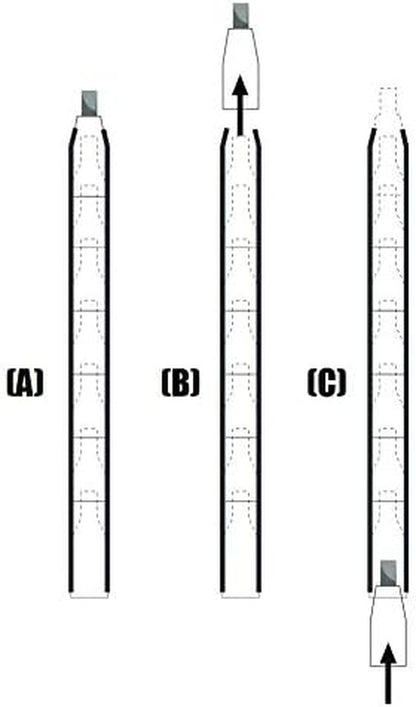 Mechanical Carpenter Pencil, Alwayssharp, 2-Pack, 8 Graphite Tips.