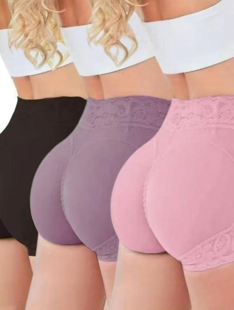 Women'S Plain Contrast Lace High Waist Shapewear Panty, High Stretch Tummy Control Butt Fit Lifting Shaper, Women'S Shapewear Bottoms for Everyday Daily Wear,Absorption and Thigh Lift Shaping Underwear