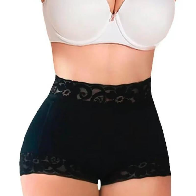 Women'S Plain Contrast Lace High Waist Shapewear Panty, High Stretch Tummy Control Butt Fit Lifting Shaper, Women'S Shapewear Bottoms for Everyday Daily Wear,Absorption and Thigh Lift Shaping Underwear