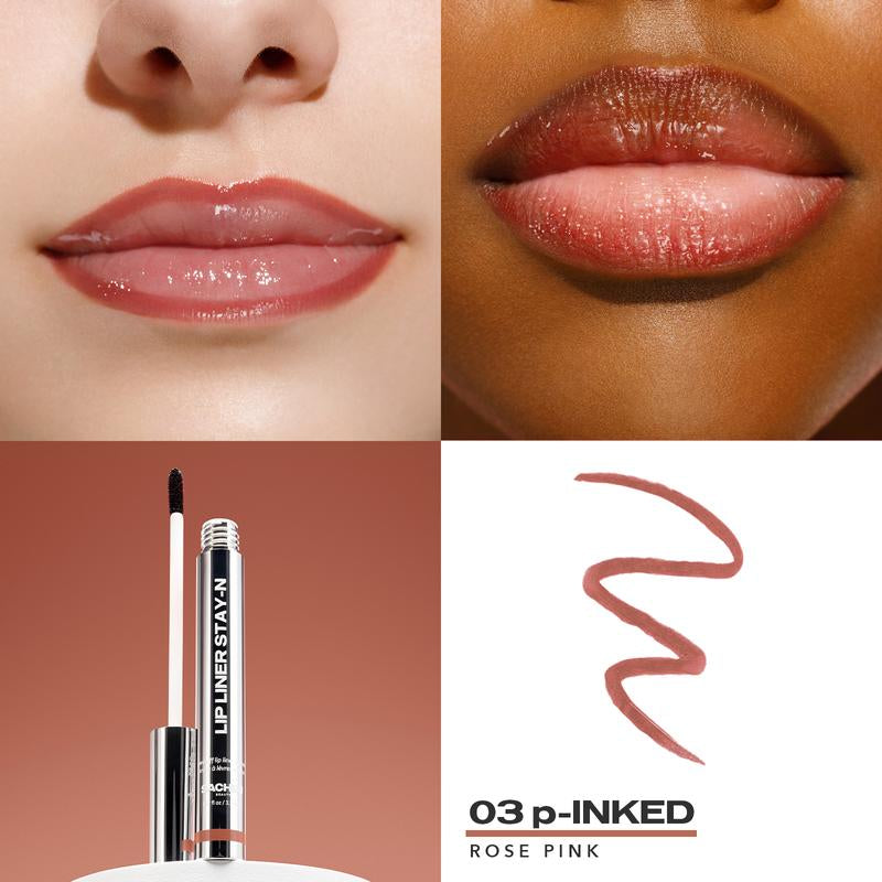 STAY-N All-Day Peel-Off Lip Liner Stain (HA & Vitamin E, Long-Lasting)