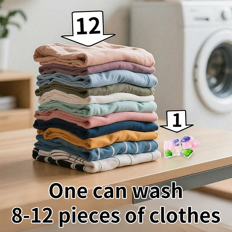 5-In-1 Laundry Pods, Total 50 Count, High Efficiency,Hygienic Clean Heavy Duty Liquid Laundry Detergent Pacs, Free and Clear of Dyes and Perfumes, for Visible and Invisible Dirt,
