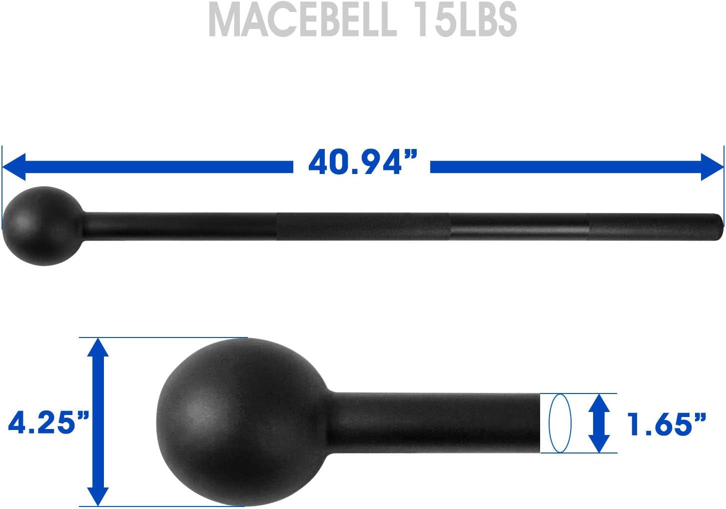 Steel Mace Bell for Full-Body & Grip Strength (5-30Lb).