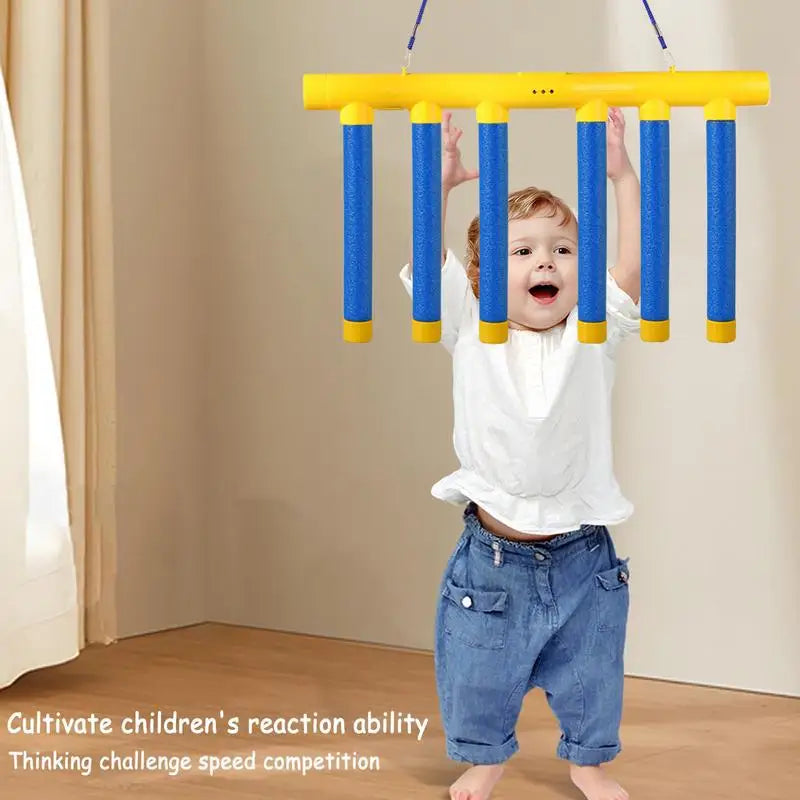 Challenge Falling Sticks Game: Reaction Training Toy for Kids.