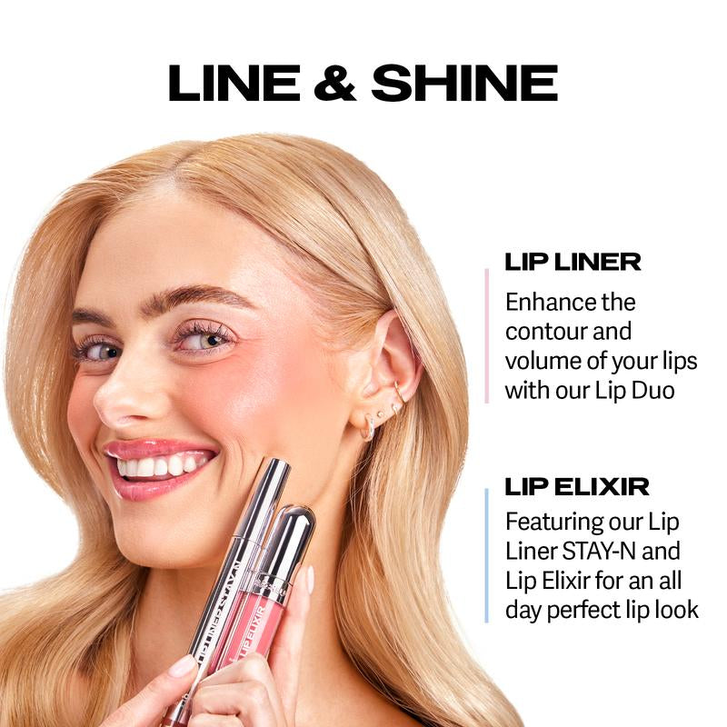 STAY-N All-Day Peel-Off Lip Liner Stain (HA & Vitamin E, Long-Lasting)