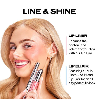 STAY-N All-Day Peel-Off Lip Liner Stain (HA & Vitamin E, Long-Lasting)