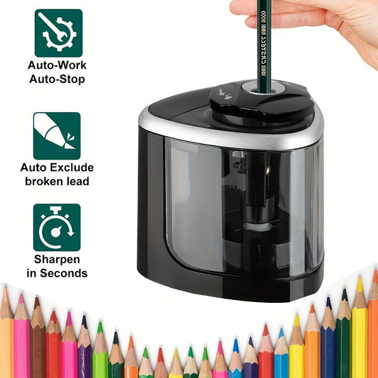 Auto-Stop Desktop Pencil Sharpener
