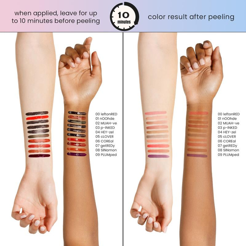 STAY-N All-Day Peel-Off Lip Liner Stain (HA & Vitamin E, Long-Lasting)
