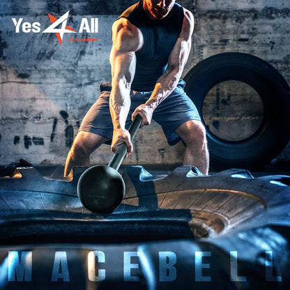 Steel Mace Bell for Full-Body & Grip Strength (5-30Lb).