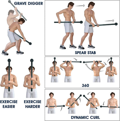 Steel Mace Bell for Full-Body & Grip Strength (5-30Lb).