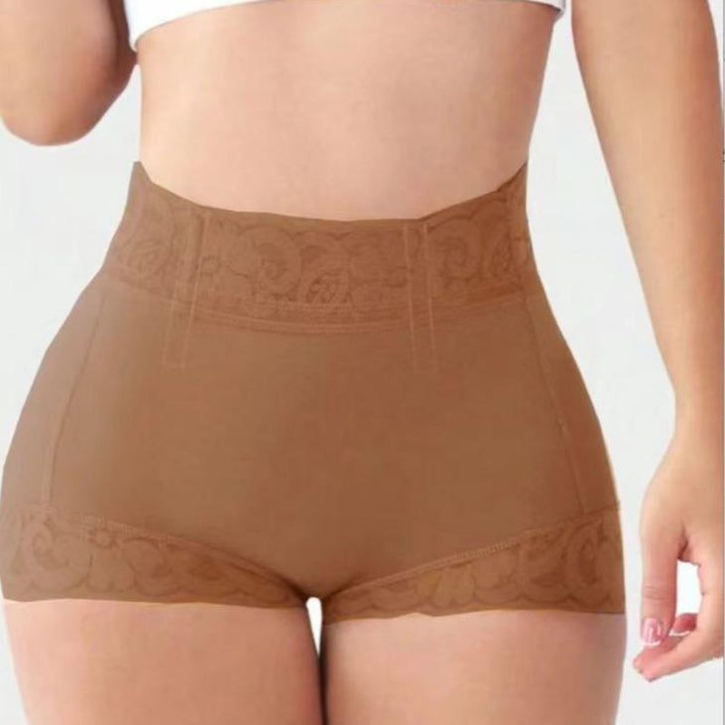 Women'S Plain Contrast Lace High Waist Shapewear Panty, High Stretch Tummy Control Butt Fit Lifting Shaper, Women'S Shapewear Bottoms for Everyday Daily Wear,Absorption and Thigh Lift Shaping Underwear