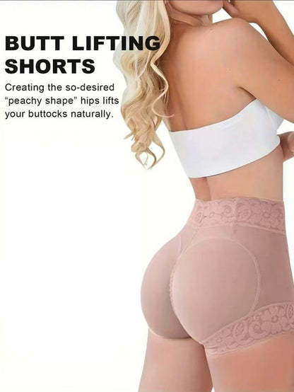 Women'S Plain Contrast Lace High Waist Shapewear Panty, High Stretch Tummy Control Butt Fit Lifting Shaper, Women'S Shapewear Bottoms for Everyday Daily Wear,Absorption and Thigh Lift Shaping Underwear
