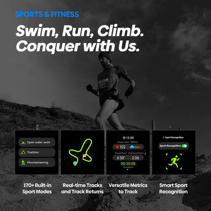 Stratos 2 Ultra Smartwatch: GPS, 10 ATM, Dual-Band GNSS, Voice Calling.